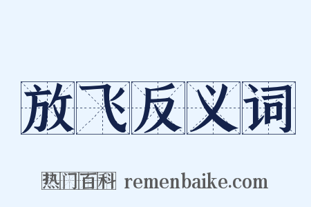 放飞反义词是什么意思的图片